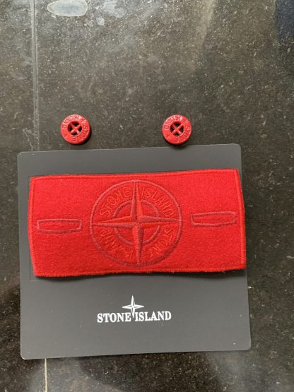 Stone Island Badge (Red) - Image 4