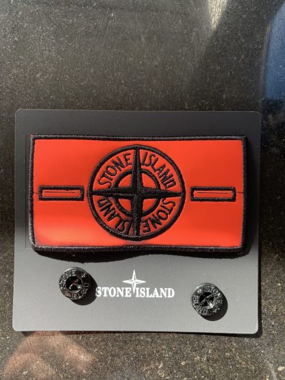 Stone Island Badge (Thermal – Orange) - Image 3