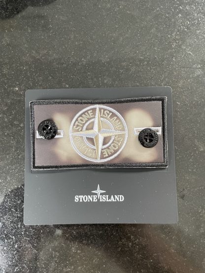 Stone Island Silver Crest Badge (Thermal - White) - Image 3